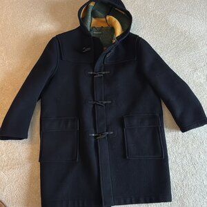 Brooks Brothers Navy Duffle Coat with Toggle Buttons Size Large